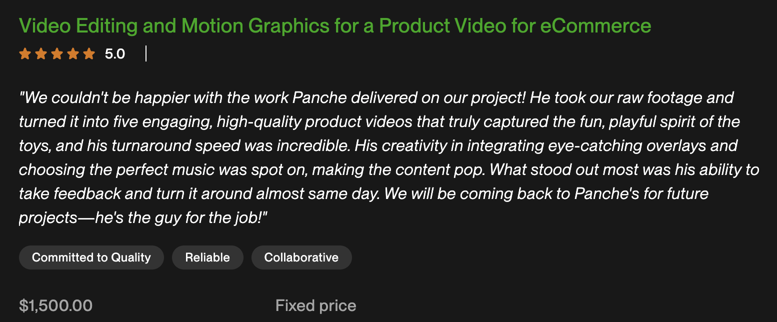 Client review